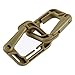Multipurpose D-Ring Locking Hanging Hook Tactical Link Snap Keychain for Molle Webbing with Zippered Pouch by BOOSTEADY