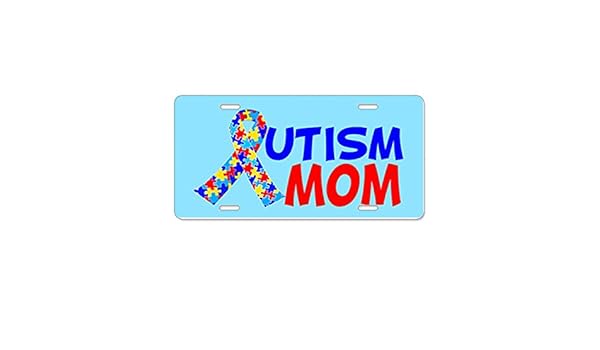 Autism Mom Cafepress Vanity Tag Front License Plate Aluminum License Plate