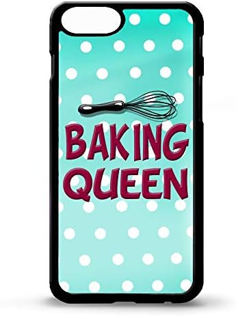 LIKE YOUR FACE Baking Queen polka dot spot print pattern cupcake muffin sweets bake art phone case cover for iphone 5 5s 6 6s 7 8 plus X XS MAX XR (IPHONE 6 6S)