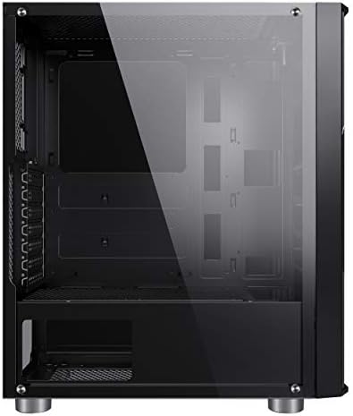 Tortox Neon V2 RGB Mid Tower Acrylic Side Panel Computer Case With 3 Tortox Luna Blue Color Fans (Blue Color Fans): Buy Online at Best Price in UAE - Amazon.ae