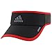 adidas Men's Adizero II Visor, One Size, Black/Onix/Scarlet