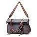 Women's Canvas Tote Bag Top Handle Bags Crossbody Messenger Bag Shoulder Handbag (Gray)