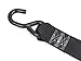 PowerTye Cam Buckle Tie Down Straps – 2 inch x 8ft Straps with S-Hooks – Ideal for Motorcycle, ATV, Trailers, and Truck Bed Cargo – 600 lb WLL & 1,800 lb Break Strength – USA Made, Black (Pair)
