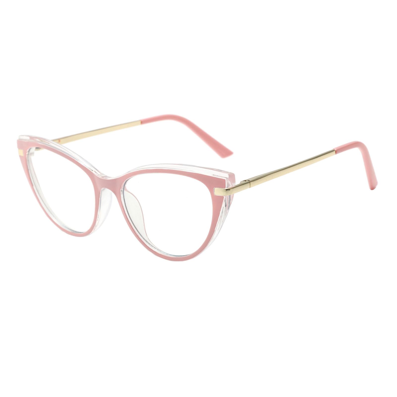 LJCZKA Blue Light Blocking Glasses Cat Eye for Women, Anti Blue Light Glasses Computer Eyeglasses Clear for Anti Fatigue and Eyestrain