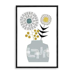 Pretty Portrait Framed for Living Room Bedroom Abstract Flowers for Created Just For You