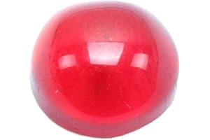 BIEYE Round Glass Jewels for Stained Glass Projects of Making Tiffany Style Lampshades, Window Panels and Suncatchers, 100PCS (Red, 8mm)