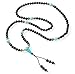 TamLyn Concepts Prayer Beads with Black Onyx and Lava Rock for Aromatherapy - Japa Mala Beads Necklace for Grounding - Beaded Bracelet - Includes Bonus Remote Reiki Session