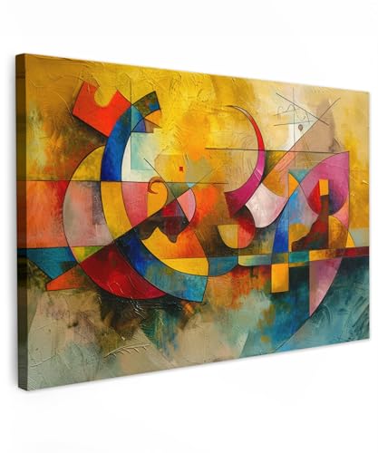 MuchoWow© Bild auf Leinwand Groß 120x80 cm XXL Schlafzimmer Bilder Badezimmer Wand Deko Wohnzimmer Modern Wanddeko Bilderwand Geschenk Kunst - Abstrak