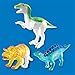 AMAV Toys 3D Painting-Dinosaurs Arts & Crafts for Kids Age 4+. 6 Colors to Paint with for Dinosaur Lovers & A Perfect Artistic Activity. Ideal Gift