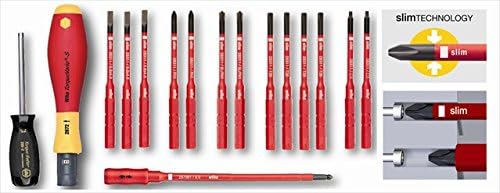 Wiha Tools 28792 Insulated Slotted44; Phillips44; Xeno44; Torx & Square Torque Control Set - 16 Piece