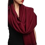 Womens Lambswool Shawl, Winter Warm Wool Wrap Scarf Stole Large Size 78"x 28" (5 Colors)