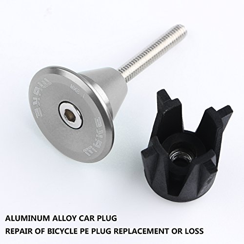 Bike Bar End Plugs Bicycle Handlebar End Caps Universal Rubber Aluminum Handlebar Plug for Most Bicycle Road Bike Mountain Bike BMX MTB Fixie (2 Pair)