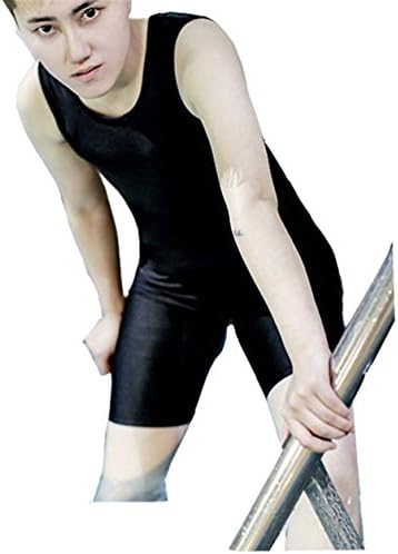 Super Flat Les Lesbian Compression Elastic Band Chest Binder Swimsuit Tank Trunk (X-Large)