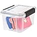 IRIS USA UCB-XS Quart WeatherPro Storage Box, 6.5 Qt - Single, Clear