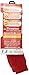 Heat Holders Mens Extra Long Heat Holders, Red, US Shoe Size 7-12, 6 Count
