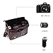 Koolertron Waterproof Vintage fashionable PU Leather DSLR Camera Bag Shoulder Messenger Bag Fit DSLR with 2 lenses For Canon Sony Nikon Canon Olympus And So On (Coffee)