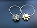 TSACTE Curtain Clips Tiebacks Holdbacks 1 Pair Magnetic Flower for high-Grade Thick Curtain or Curtain Yarn, Curtain, etc (2, Bronw)