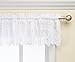 Lorraine Home Fashions Hopewell Lace Window Valance, 58-Inch by 12-Inch, White