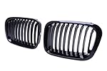 Jade Onlines Gloss Black Front Center Kidney Grille Grilles Grill Hood Nose for BMW 1998-2001 E46 Sedan 4 Door
