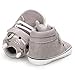 Iuhan Cotton Baby Girl Boys Fox Hight Cut Shoes Anti-Slip Infant Soft Sole Sneaker (Age:6~12 Month, Gray)
