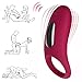 Alona Rechargeable Cock Ring Vibrator, Silicone Vibrating Penis Rings, Waterproof Sex Toy for Couples, Powerful Clitoris Stimulator