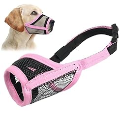 LUCKYPAW Dog Muzzle, Mesh Muzzle for Small Medium