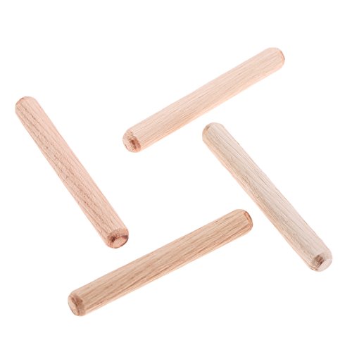 50pcs Woodworking Hardwood Round Dowel Pins Wooden Craft Rods Furniture Fitting Tools 8x60mm(DXL)/0.32"x2.36"