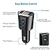 Criacr Bluetooth FM Transmitter, Car Charger with Smart Locator, 5V 2.1A USB Charging Port, Wireless In-Car Radio Adapter Car Kit, MP3 Player, Hands-free Call for iPhone, Samsung, Smartphone