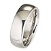 MJ Metals Jewelry Classic Mirror Polished White Tungsten Carbide 8mm COMFORT FIT Wedding Band Ring Size 12