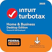 TurboTax Home & Business Desktop Edition 2025, Federal & State Tax Return [PC/Mac Download]