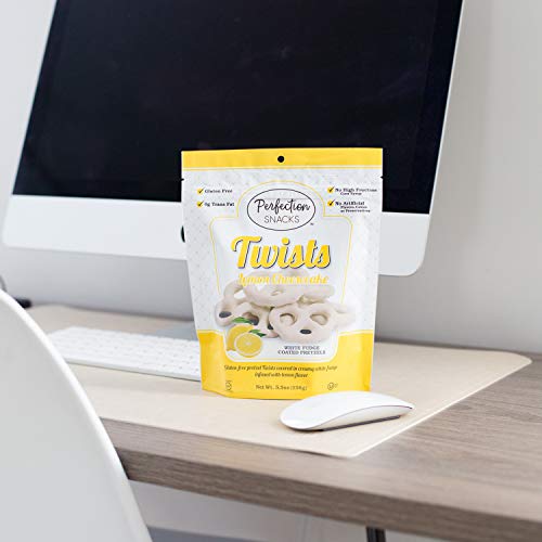 Perfection Snacks Gluten Free Covered Pretzels (Lemon Cheesecake, 6 count / 5.5oz)