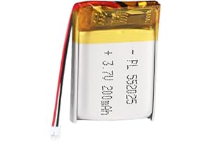 YDL 3.7V 200mAh 552025 Lipo battery Rechargeable Lithium Polymer ion Battery Pack with PH2.0mm JST Connector