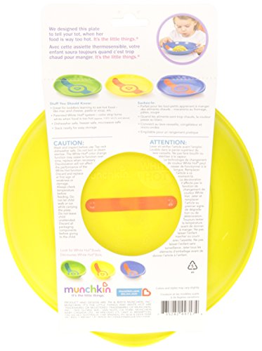 Munchkin White Hot Toddler Plates, 2 Count
