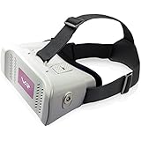 3D VR Headset by Cellet, Wired Virtual Reality Glasses-Universal Compatible for iPhone Xs/Max/Xr/X/8/7/6/5 Samsung Note 9/8/5 Galaxy S9/S8/S7/S6 LG Q7+/Stylo 4/Q Stylus/V35 ThingQ - Black