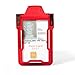 Identity Stronghold Secure Badge Holder Classic, Red (IDSH1004-001B-red)