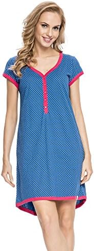 dn Womans nightgown TM 5038 Small Navy Blue