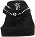 Cobian Women's Tiffany Wedge Flip Flop, Black, 9 M US