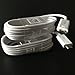 Two (2) New Samsung OEM 4-Feet Micro USB Data Sync Charging Cables for Galaxy S6/S6 Edge/S6 Edge+/S7/S7 Edge/Note 4/5/Edge - Non-Retail Packaging - White EP-DG925UWE