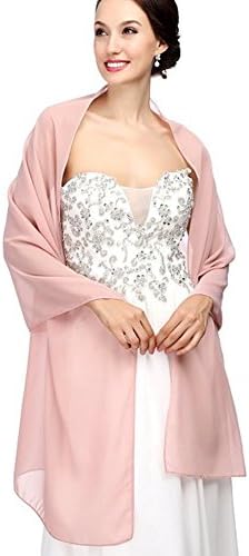 RLDRESS Womens Chiffon Bridal Evening Soft Wrap Scarf Shawl