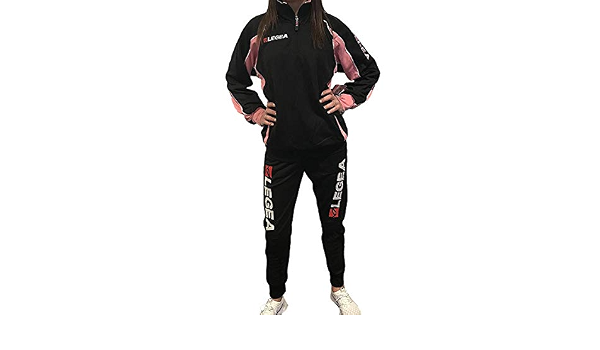 Legea - Chándal Egipto, color negro y rosa Nero-rosa XXS: Amazon.es: Ropa
