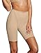 Flexees Women's Maidenform Firm Foundations Thigh Slimmer, Latte Lift, MEDIUM