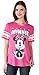 Disney Adult Junior Fashion Football Tee Minnie Mouse 28 Pink (X-Large)