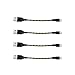 APXX 4-Pack Premium High Speed Nylon Braided USB 2.0 A Male to Micro B Cable - 0.5 Feet