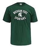 NCAA Michigan State Spartans Men's Pro Weight Short Sleeve College Logo Tee, Small