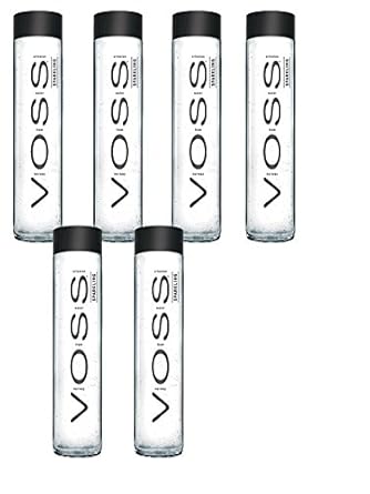 Voss SPARKLING Gletscher Wasser in Glasflasche 6 x 0,375 Liter