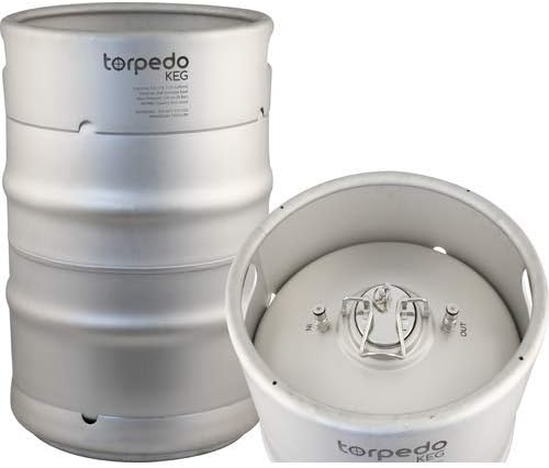 TORPEDO KEG 15 GALLON Stainless Steel Stackable Ball Lock Pepsi/Cornelius Type Corny Keg for Soda Beer or Cold Brew FREE SHIPPING