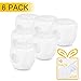 probebi Door Knob Safety Covers 6 Pack, 10PCS Outlet Covers - Toddlers Baby Kids Safety Handle Locks Proof from Opening Doors Color White