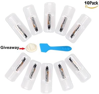 Halnze 10 Pack- 1g10 Silver Thermal Paste High Performane Heatsink Compound Cooling Grease for All Coolers CPU GPU LED, Video Card etc; Tube with Applicator &amp; Thumb Sleeve.