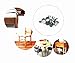 ALIMITOPIA 40pcs Furniture Felt Pad Heavy Duty Nail-on Chiar Slider Glide Pad Floor Protector for Wooden Furniture Chair Tables Leg Feet(Φ28mm or 1.1