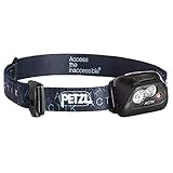 Petzl - ACTIK Headlamp, 300 Lumens, Multi-Beam, Red Light, Reflective Band, Black